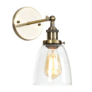 Axyaa Single Arm LED Wall Lamp Glass Iron Vintage Retro Stair Light Fixture