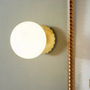 Axyaa Pink Glass LED Wall Light - Modern Nordic Design, Decorative Night Light