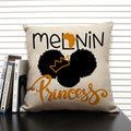 Axyaa Cute Cartoon Girl Pillow Case Africa Baby Cushion Cover Home Decor Linen Pillowcase