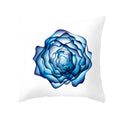 Axyaa Light Luxury Blue Abstract Print Throw Pillow Cover - Marble Stripe