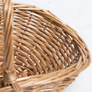 Axyaa Willow Rattan Picnic Hamper Storage Basket - Handmade, Wear-resistant & Portable