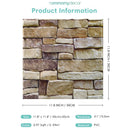Axyaa 3D Faux Stone Tile Sticker for Kitchen and Bathroom Walls