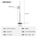 Axyaa Wood Table Lamp Liftable Minimalist Adjustable Floor Light for Living Room