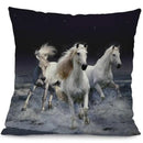 Axyaa Running Horse Cushion Cover - Wild Animals Pillowcase for Home & Office Decor