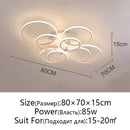 Axyaa LED Ceiling Chandelier: Modern Dimmable Lighting for Home, Living Room, Bedroom