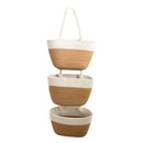 Axyaa 3-Layer Handwoven Wall Hanging Storage Basket - Multiuse Door Storage Pouch