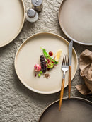 Axyaa Ceramic Steak & Pasta Plate - Restaurant Tableware