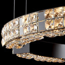 Axyaa Crystal Chandelier Pendant Lamp for Luxury Living Room and Dining Room