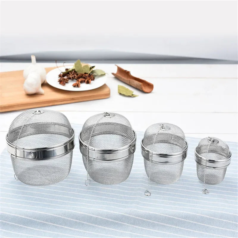 Axya Stainless Steel Tea Infuser Strainer Locking Ball Filter Colanders