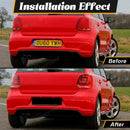 Axyaa Rear Tail Light Assembly Set for VW POLO 2014-2018 (No Bulbs)