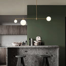 Axyaa Glass Ball Chandelier: Nordic Ceiling Lights for Dining Room, Kitchen, and Restaurant