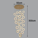 Axyaa Crystal Stair Chandelier: Modern LED Ceiling Light for Living Room