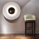 Axyaa Round LED Circle Wall Lamp: Danish Design for Living Room, Bedroom, Office