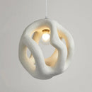 Axyaa Scandinavian Twist LED Pendent Chandelier - Black & White Nordic Design