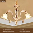 Axyaa Nordic Crystal Chandelier Modern Luxury Ceiling Light for Living Room Lobby
