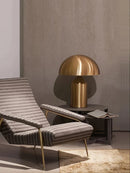 Axyaa Golden Mushroom LED Table Lamp for Elegant Home Decor