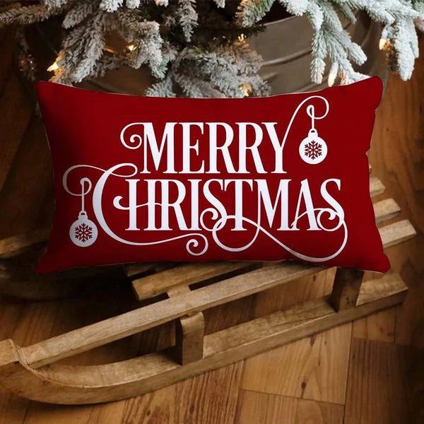 Christmas Snowman Tree Pillowcase - Axyaa Home Decoration Gift Suite