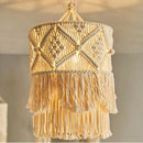Macrame Light Shade Chandelier by Axyaa - Boho Cotton Rope Chic Decor