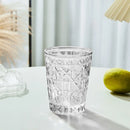 Axyaa Colorful Tumbler Cup, Hand-carved, Heavy Bottom, Whiskey & Bourbon Glass, 310ml