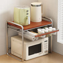 Axyaa Expandable Microwave Organizer Shelf for Kitchen Countertop