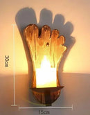 Axyaa Wooden LED Wall Lamps Industrial Style Home Decor Sconces for Living Room