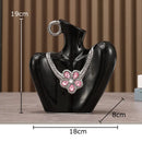 Axyaa Butterfly Ceramic Vase: Silver-Plated Floral Room Decor & Table Centerpiece
