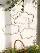 Axyaa Cloud Hollow Wood Sign Cutout Hanging Ornament - Party Wreath Christmas Decoration