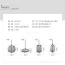 Axya Nordic Modern LED Glass Pendant Lights for Kitchen Living Room and Cafe