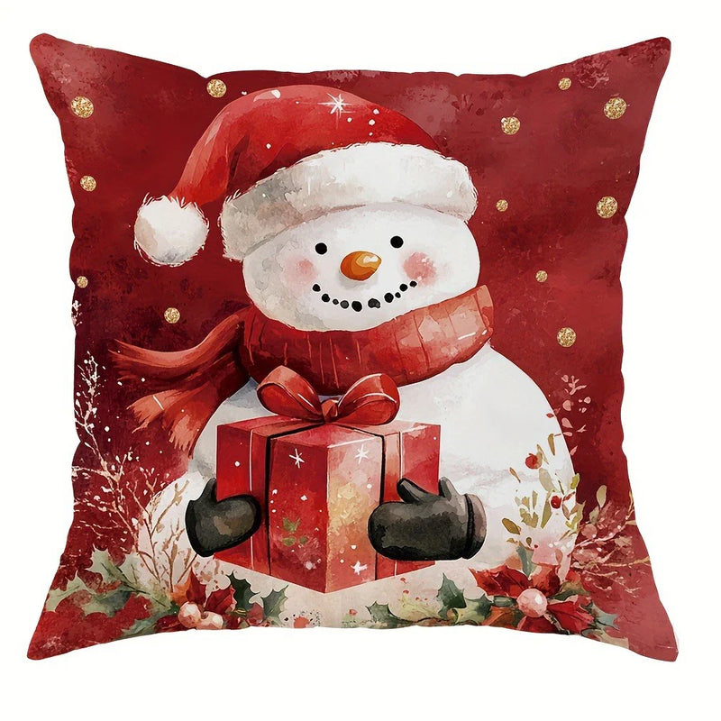Christmas Pillowcase Set by Axyaa - Festive Sofa Cushion Covers for Home Decor