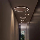 Axyaa Modern Ring LED Ceiling Chandelier for Bedroom Dining Room Study
