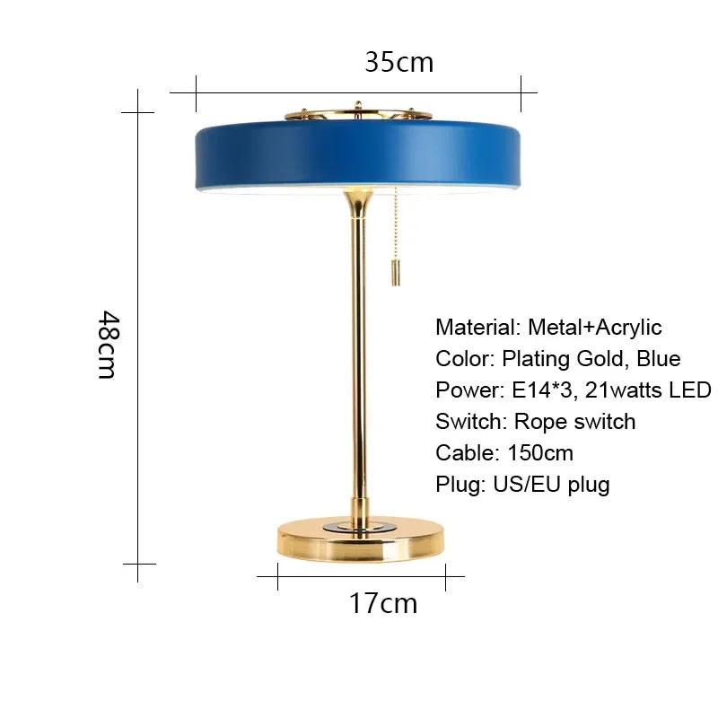 Postmodern Nordic LED Table Lamp by Axyaa for Bedroom, Bedside, Dining Decoration