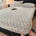 Axyaa Coral Fleece Mattress Cover - Soft & Warm, All Around Elastic Band
