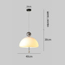 Axyaa White Glass Dining Pendant Light - Minimalist Design for Living Room
