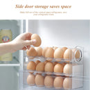 Axyaa 3-Layer Flip Egg Storage Rack for Fridge - Space Saver Egg Organizer Shelf