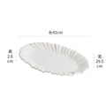 Axyaa Ceramic Fish Plate with Irregular Flower Edge - Molecular Tableware