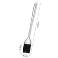 Axyaa Stainless Steel BBQ Oil Brush with Silicone Head and Anti-Scald Handle