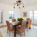 Axyaa 4-Head Black Industrial Ceiling Light Fixture for Kitchen Porch Living Room