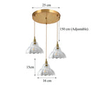 Axyaa Brass Glass Pendant Lights | Nordic Luxury Restaurant Lamp