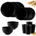 Axyaa Wheat Straw Cutlery Set - Unbreakable Eco-Friendly Kitchen Tableware for Camping and Kids