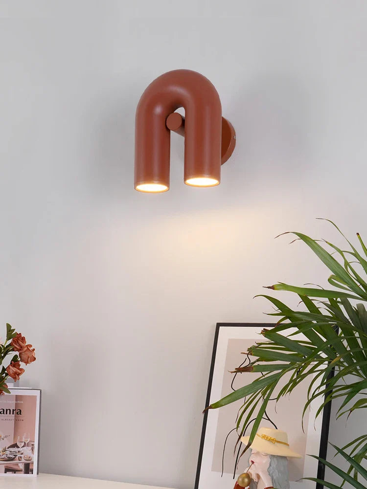 Axya U-Shaped LED Wall Lamp for Minimalist Living Room, Staircase & Corridor