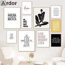 Nordic Motivation Quote Canvas Print Typography Poster for Home Decor by Axyaa