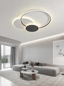 Axyaa Circle LED Ceiling Light Modern Minimalism Dimmable Fixture for Living Room Bedroom