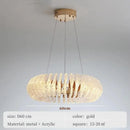 Axyaa Modern Acrylic Chandelier for Living Room Bedroom Dining Room