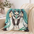 Axyaa 40*40 Hatsune Miku Pillow Cover Set for Stylish Bed Decor