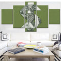 Axyaa Lifestyle Origami Dollar Bill Canvas Wall Art Print Set