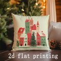 Christmas Pillow Covers by Axyaa: Festive Pattern Cushion Cover for Sofa, Bedroom, Car