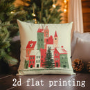 Christmas Pillow Covers by Axyaa: Festive Pattern Cushion Cover for Sofa, Bedroom, Car