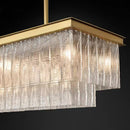 Axyaa Crystal Chandelier Ceiling Lamp for Modern Dining Room Decor