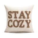 Axyaa Nordic Style Cushion Cover - Soft Square Pillowcase for Living Room Sofa