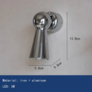Axyaa Chrome Metal Wall Light Rotatable Warm 3000K Bedroom Reading Sconce